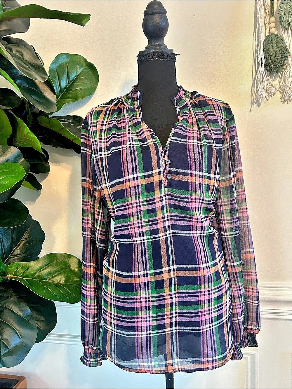 St. John's Bay Plaid Tunic